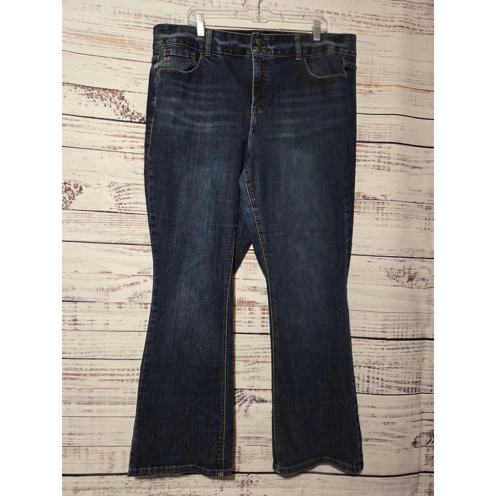 Lane Bryant Tighter Tummy Technology Bootcut Jeans Dark Wash Blue Size 20 Reg